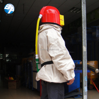 Filter udara sandblast, helm pelindung dan setelan kanvas sandblast