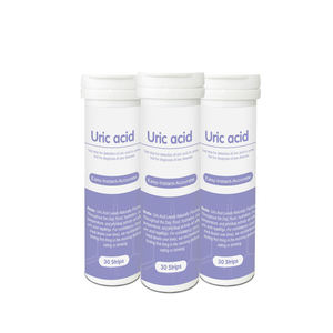 Bandelettes de test d'acide urique, <span class=keywords><strong>kit</strong></span> de détection d'acide urique dans l'urine pour la surveillance de la goutte et de l'hyperuricémie, 30 bandelettes/flacon - Product Image 1