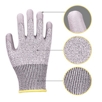 XINGYU 13 jauge HPPE résistant aux coupures gants de travail CE niveau 5 pas cher PU paume enduit anti-coupure sécurité travail résistant aux coupures gants