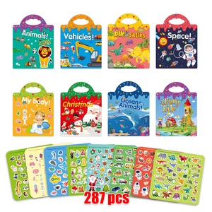 Adesivo riutilizzabile per bambini set divertenti adesivi da viaggio per bambini simpatici adesivi impermeabili per ragazzi - Product Image 5