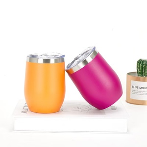 M 12oz in acciaio inox a doppio strato verniciato a spruzzo tazza isolante Mini uovo tazza da caffè portatile <span class=keywords><strong>per</strong></span> <span class=keywords><strong>auto</strong></span> all'aperto - Product Image 1