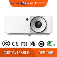 Projecteur vidéo laser DLP 3D Optoma ZW350E compact de classe affaires, 4000 lumens ANSI, prend en charge la décodage 1080p 4K, cinéma maison