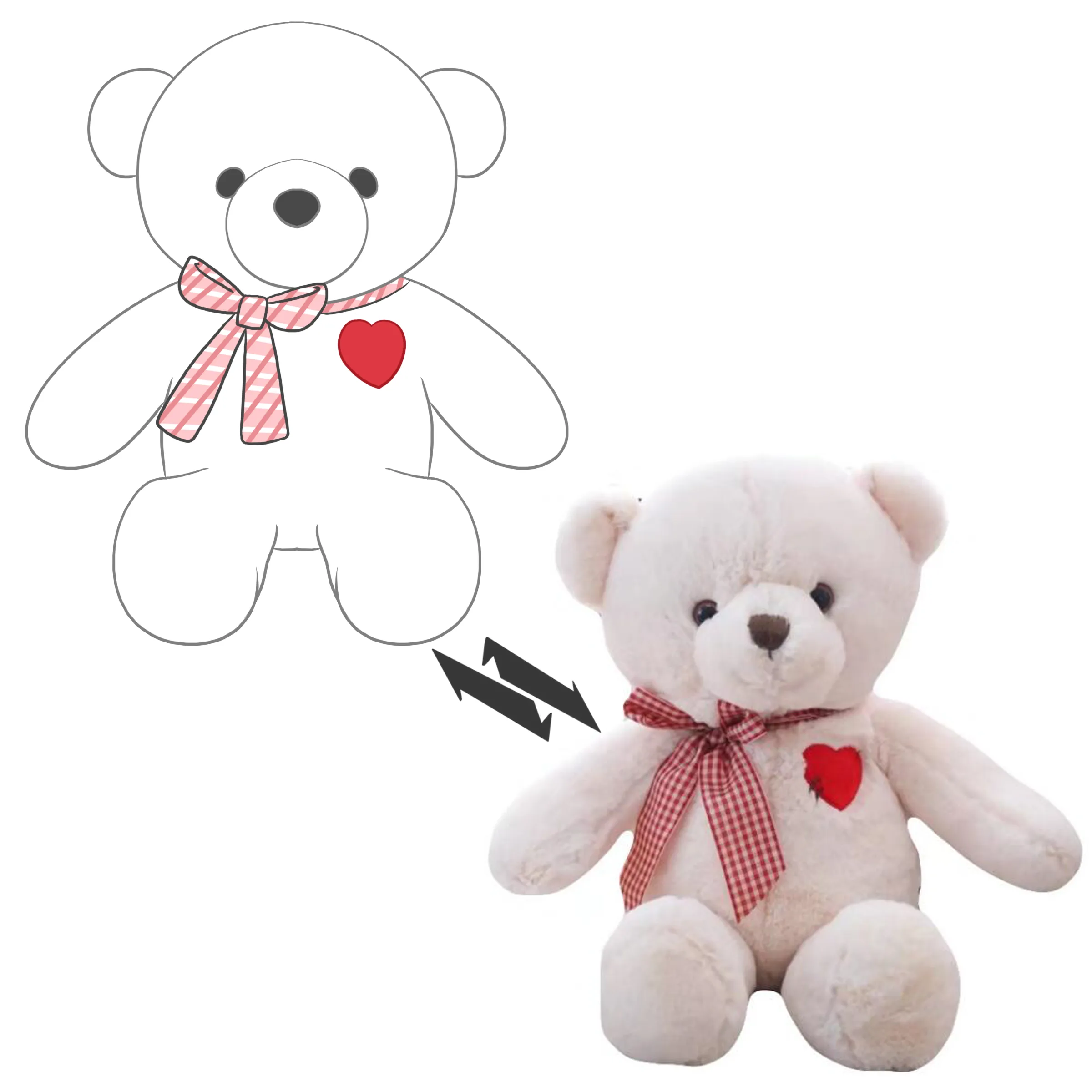 Оптовая продажа, пушистая игрушка на заказ, милый медведь Белль, мягкая игрушка, милый медведь, подарок на день Святого Валентина, детский подарок на день рождения