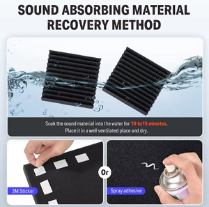 Almohadillas acústicas con forma de caja de huevo con aislamiento de ruido de sonido de coche moderno, espuma amortiguadora para una calidad de Audio óptima - Product Image 5