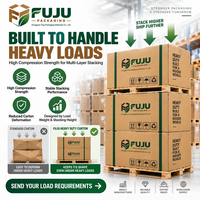 Boîtes en carton ondulé de qualité industrielle, robustes et écologiques FUJU - Impression de logo personnalisable, forme personnalisée, doublure tendance
