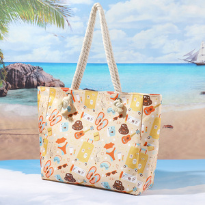 Bolso Tote para Mujer - Bolso de Hombro Grande Informal para la Playa, Diseño Moderno y Sencillo para Viajes de Verano, Compras y Uso Diario - Product Image 3