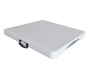 Wholesale Cheap Rental Hotel Restaurant <strong>Dining</strong> Catering White HDPE 5ft Round Retangular Plastic <strong>Folding</strong> <strong>Table</strong> for Wedding Event - Product Image 5