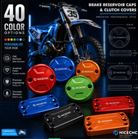 Capuchon de réservoir de frein, support de réservoir de maître-cylindre, couvercle d'embrayage en aluminium CNC 6061 7075 pour moto, sur mesure selon plans OEM
