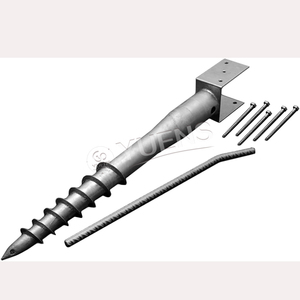 Vis <span class=keywords><strong>de</strong></span> terre Yuens <span class=keywords><strong>de</strong></span> haute qualité Pile en spirale galvanisée à chaud Piles à vis au sol en Chine la fondation <span class=keywords><strong>de</strong></span> l'abri <span class=keywords><strong>de</strong></span> <span class=keywords><strong>jardin</strong></span> - Product Image 3