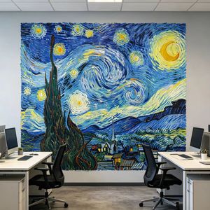 Kit di Pittura Digitale Fai-da-Te 'Notte Stellata' di <span class=keywords><strong>Van</strong></span> <span class=keywords><strong>Gogh</strong></span> per Decorazione Murale Domestica - Product Image 4