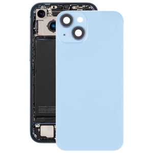 Coque arrière en verre pour iPhone 14 Plus, bleue, compatible avec la charge sans fil - Product Image 1
