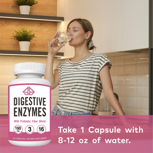 Mezcla de Probióticos y Enzimas OEM para la Salud Intestinal y el Apoyo Digestivo, Extractos Herbales Naturales, 60 Cápsulas para Adultos - Product Image 5