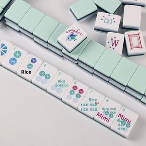 Fichas de Mahjong Americano de Plástico, Hechas a Mano, de Cuatro Capas, con Combinación de Colores, para Entretenimiento y Ocio en Casa o de Viaje - Product Image 5