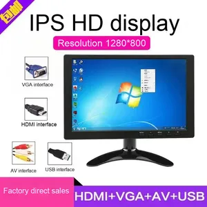 Nhỏ 10.1-inch HD LCD xe màn hình với <span class=keywords><strong>VGA</strong></span> 1080p khả năng tương thích cho máy tính máy chủ 1 năm bảo hành - Product Image 2
