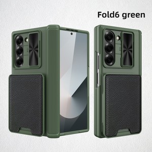 เหมาะสำหรับ Samsung Galaxy Z Fold 6 มาพร้อมช่องใส่ปากกาแบบป๊อปอัพ ดีไซน์แบบบานพับ และที่ใส่บัตรแบบแม่เหล็ก; ปกป้องได้รอบด้าน - Product Image 2