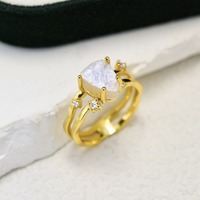 Plata de Ley 925 para mujer, piedra de luz de luna chapada en rodio, compromiso clásico, dedo de piedras preciosas para boda, joyería fabricada