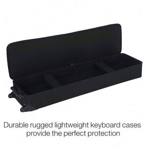 BSCI Factory China OEM Portable Padded Instrument Gig Rolling <b>Wheel</b> case Music Keyboard <b>Bag</b> for 61 76 88 Keys Piano - Product Image 2