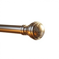 Ensemble de tringle à rideau en métal pour fenêtre avec accessoires, en fer, design contemporain