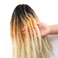 Cheveux synthétiques pour tresses au crochet Afro Marley Twist, fibres résistantes à la chaleur, aspect naturel, extensions de tresses pour femmes noires