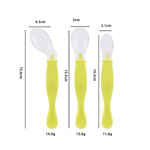 Vajilla de Silicona de Grado Alimenticio Libre de BPA, Cucharas Suaves Personalizadas con Flujo Variable <span class=keywords><strong>para</strong></span> la Alimentación de Niños (2-4 Años) - Product Image 6