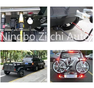 Échantillon gratuit Australie 7pin Flat Socket à 5Pin Large Round Euro Plug Trailer Connector Set - Product Image 5