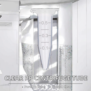 Tubo de Centrífuga de 0.5 ml, PP Polipropileno Transparente, Fondo Cónico Graduado, ODM OEM Personalizado - Product Image 2
