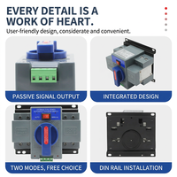 Saklar Transfer Otomatis ATS Mini CB Grade Dual Power 63A 2P 3P 4P 6 KA IP30 untuk Sistem Distribusi Daya Cadangan Generator