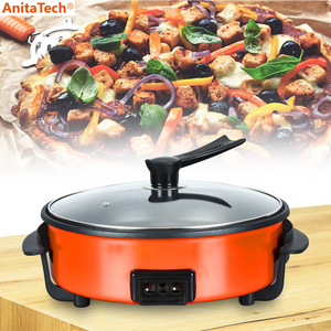 Sartén eléctrica antiadherente para <span class=keywords><strong>pizza</strong></span>, sartén eléctrica para hornear, plancha para pasteles, fiesta en casa, 1,2 L - Product Image 5