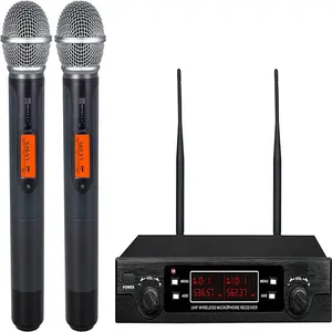 Sahne performansı için SN-333 çift kanal UHF profesyonel kablosuz mikrofon sistemi