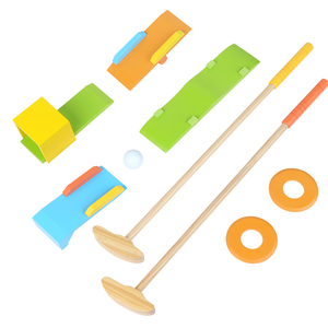 2023 Top Seller Handmade Wooden Golf Outdoor Games for Kids Crazy Golf Ball Games for Kids Playing Game Set for Kids - Product Image 2