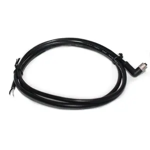 Top Product M5 5.5 X 2.1mm 1m 24V12V IP67 right angle and straight 3 pin 4pin male female waterproof dc power cable