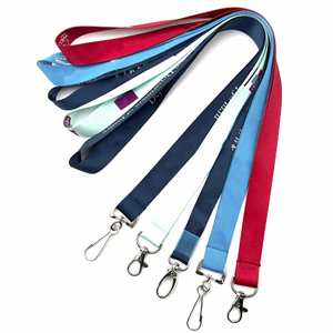 High Quality Custom <b>Polyester</b> <b>Lanyard</b> with ID Card Keychain Set Silk Screen Printing New Manufacturer Promotional Item - Product Image 1