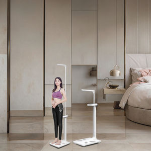 Balance de graisse corporelle intelligente numérique avec verre trempé Capacité de 200kg Design moderne Alimenté par batterie - Product Image 3