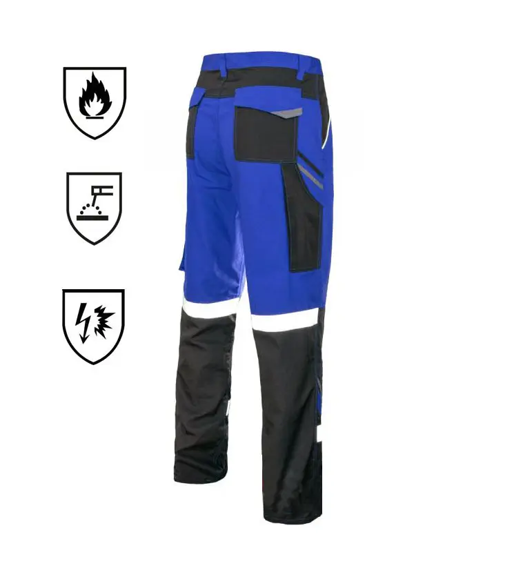 Anti Arc Weld flame retardant Heavy duty work men's Blue trousers work Safety pants work clothing