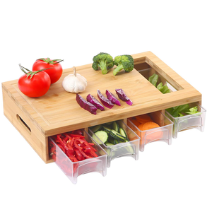 Ensemble de 3 planches à découper en bambou <span class=keywords><strong>bio</strong></span> avec logo personnalisé, planche à découper de cuisine avec poignée <span class=keywords><strong>pour</strong></span> cadeau promotionnel - Product Image 1