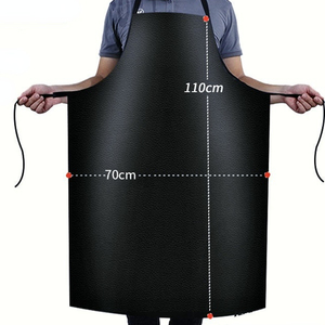Ff5013 người đàn ông phụ nữ nấu ăn vẽ Pet grooming vườn làm việc tạp dề không thấm nước dầu-proof Heavy Duty <span class=keywords><strong>PU</strong></span> Tạp dề da - Product Image 2