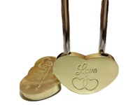 Cadenas en laiton à motif concentrique, décoration romantique pour attractions touristiques et mariages, cadeau idéal pour couple, livraison directe usine