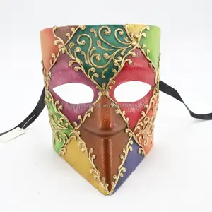 Großhandel Party Mask Fabrik Custom ized Mask Hand zeichnung venezia nische Masken für Venedig Karneval Party Maskerade Bälle und Veranstaltungen