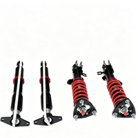 Coilover Full Length Thread Adjustable, Bebas Mengatur Ketinggian Peredam untuk Penggunaan Jalanan dan Balap, Mobil Modifikasi Mazda 2 3 6