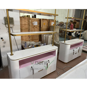 Tienda de cosméticos de madera de lujo personalizada, muebles para el cuidado de la piel, diseño de decoración de interiores, vitrina de maquillaje - Product Image 6