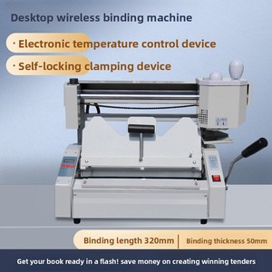 Máy đóng sách keo nóng không dây để bàn thủ công 30+ Máy đóng sách tài liệu để bàn văn phòng Máy đóng sách keo - Product Image 2