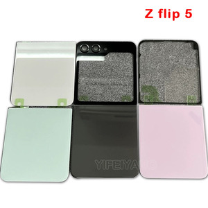Đối Với Samsung <span class=keywords><strong>Galaxy</strong></span> Z Flip4 F7210 <span class=keywords><strong>3</strong></span> 5 2 1 Pin Bìa Phía Sau Cửa Nhà Ở Trường Hợp PC Lật Điện Thoại Di Động Cover Quay Lại Glass Thay Thế - Product Image 2