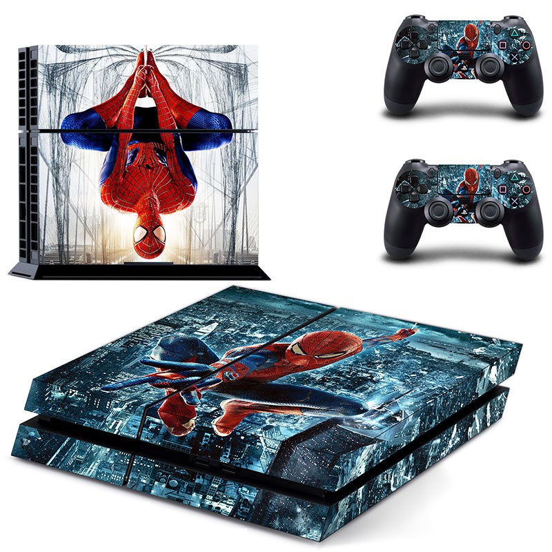 Spiderman Vinyl Skin 2 Controller Gamepad Decal Cover Sticker Spiderman Vinyl Skin for ps4 Playstation 4 Control Console