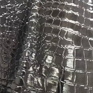 高級クロコダイルテクスチャ本革プレミアムエンボス加工革（バッグ、財布、自動車内装用） - Product Image 1