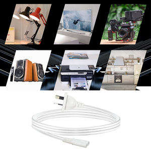 כבל חשמל לבן לטלוויזיה, IEC-C7, 1 מטר, כבל מאריך עם תקע IEC-C7 דו-פיני, כבל חשמל ל-Xbox, כבל חשמל דו-פיני ל-PS5 - Product Image 2