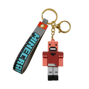 Nuovi <span class=keywords><strong>personaggi</strong></span> del gioco popolare portachiavi in Pvc morbido 3D portachiavi in plastica giocattolo dei cartoni animati mattoncini per bambole ciondolo in Pvc portachiavi - Product Image 5