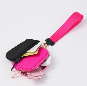 <span class=keywords><strong>Portamonete</strong></span> Impermeabile con Cerniera e Portachiavi Personalizzabile con Logo, Mini Borsellino 2 in 1 con Doppio Scomparto - Product Image 5