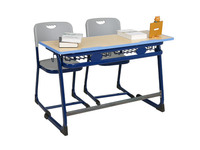 Meubles scolaires modernes, table et chaise d'école, pupitre et banc d'école