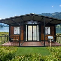 Maison Modulaire de Luxe Extensible de 20/40 pieds, Style Villa Moderne, Étanche, Préfabriquée en Conteneur, Conforme aux Normes AU