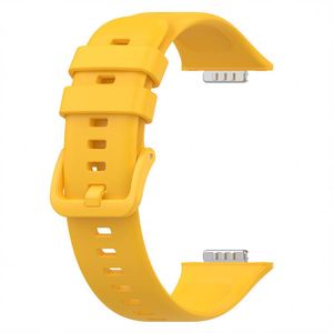 <span class=keywords><strong>Cinturino</strong></span> in Silicone Monocolore con Adattatore Metallico per <span class=keywords><strong>Huawei</strong></span> Watch Fit 2, Vendita Calda - Product Image 3